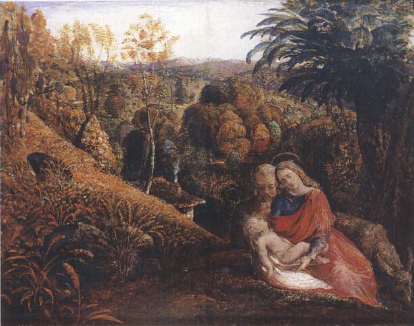 Samuel Palmer Rest on the Flight into Egypt or Holy Family